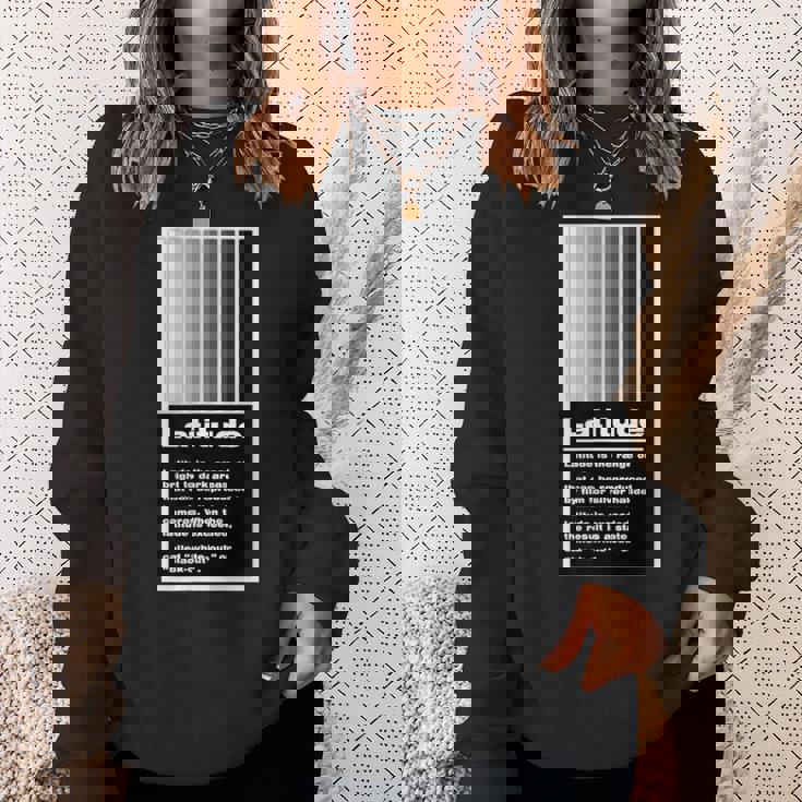 Kenko 写真用語「ラチチュード」［前面デザイン］ スウェットシャツ 彼女への贈り物