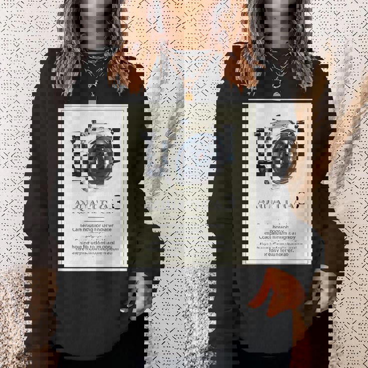 Kenko 水中カメラハウジングaquatica アクアティカ 前面プリント 80年代復刻 スウェットシャツ 彼女への贈り物