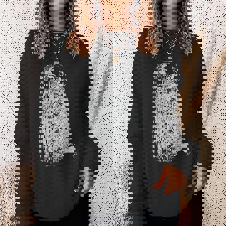 The Kiss グスタフ・クリムト クラシック アールヌーボー グラフィック Freedom スウェットシャツ 彼女への贈り物