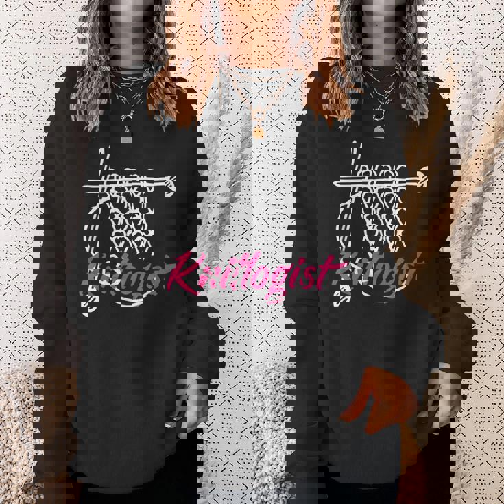 Knitlogist おもしろ編み物 スウェットシャツ 彼女への贈り物