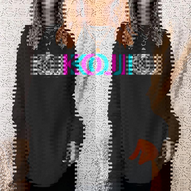 Koji こんにちは、私の名前はファーストネームタグ スウェットシャツ 彼女への贈り物