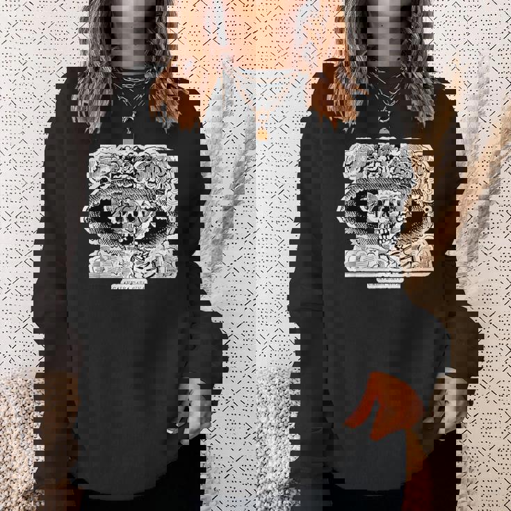 La Calavera カトリーナ ホセ・グアダルーペ・ポサダ作 スウェットシャツ 彼女への贈り物