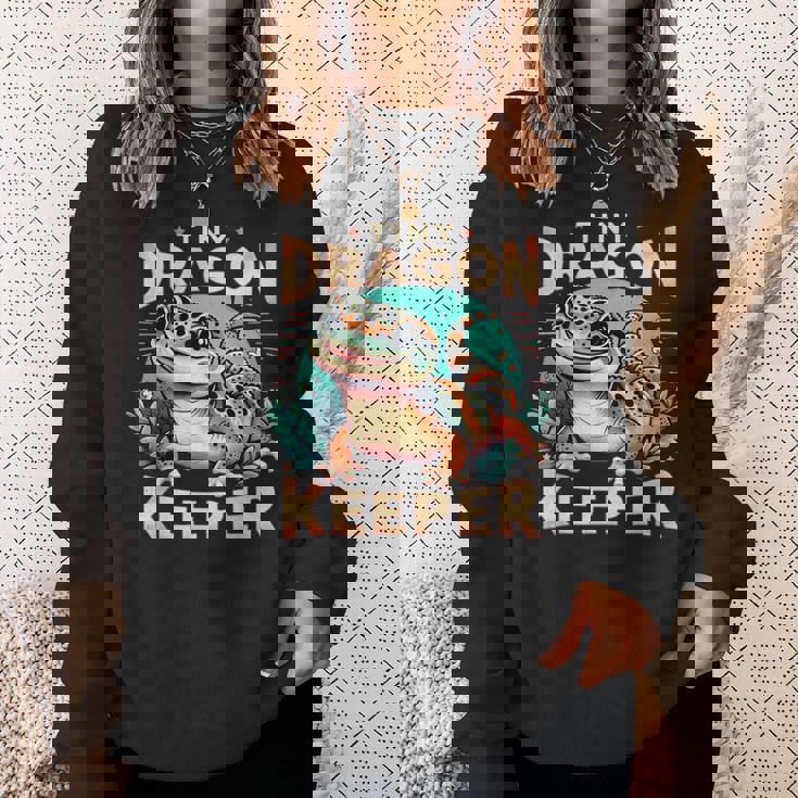 Leopard Gecko Crested Lizard Reptiles Lovers スウェットシャツ 彼女への贈り物