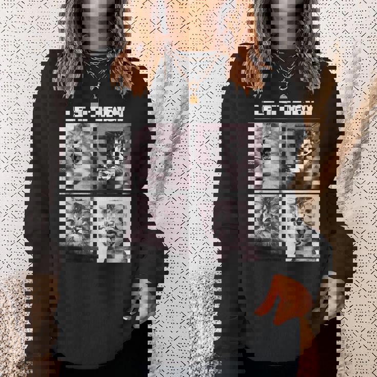 Let It Meow 面白い猫子猫の歌うギフト スウェットシャツ 彼女への贈り物