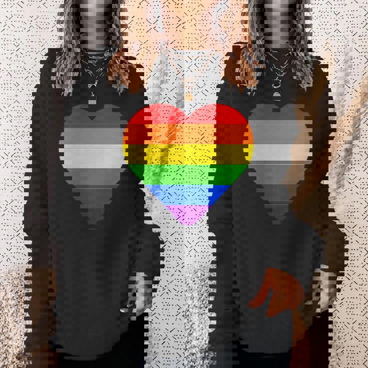 Lgbt レインボー・ハート・フラッグ ゲイ・バイ・ラブ・プライド月間 Lgbtq スウェットシャツ 彼女への贈り物
