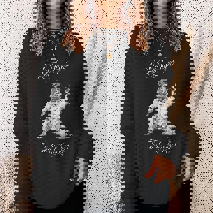 Life Happens 太極拳は面白い陰陽太極拳マーモットを助ける スウェットシャツ 彼女への贈り物