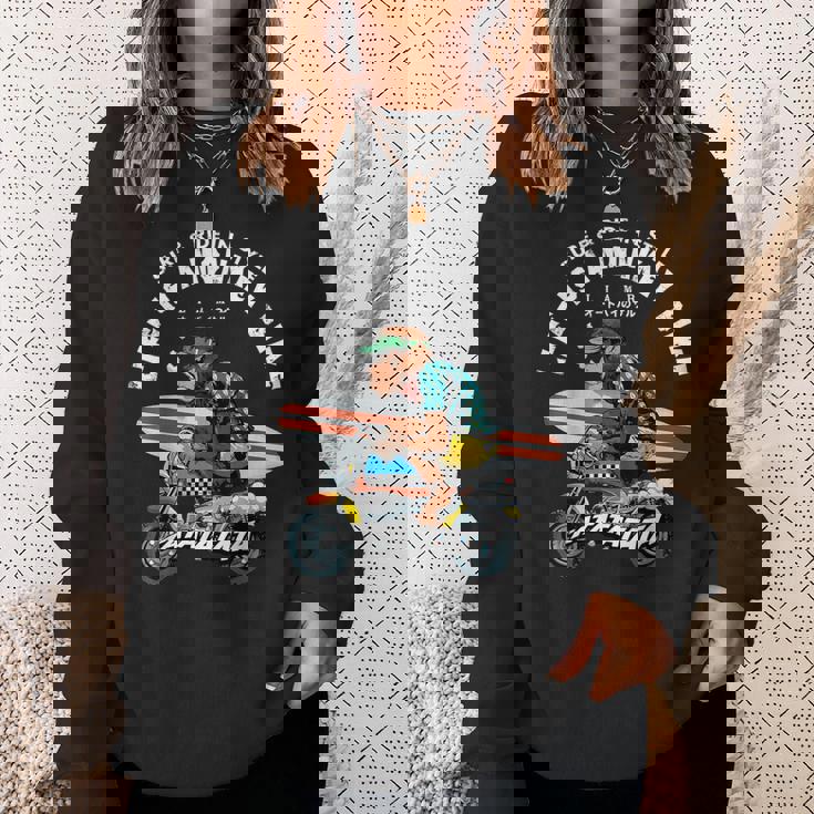 Life Is A Monkey バイク サーフィン 猿版 スウェットシャツ 彼女への贈り物