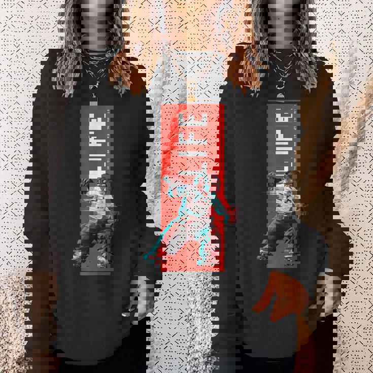 Life Picture Collection チンパンジー（3） スウェットシャツ 彼女への贈り物