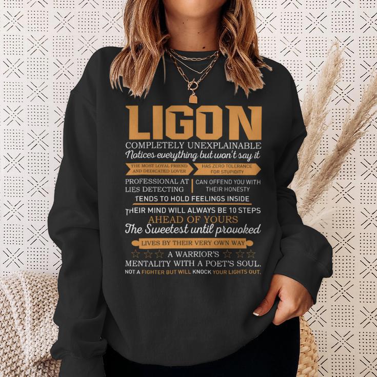 Ligon Completely Unexplainable Notices Everything But Won’T Say It Name Sweatshirt Gifts for Her