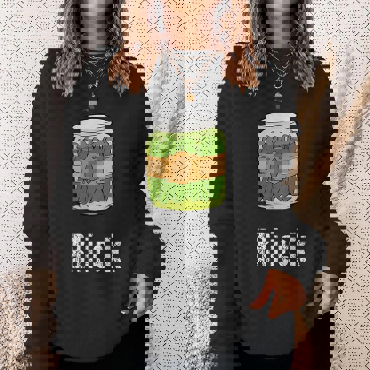 Like Pickle Rick スウェットシャツ 彼女への贈り物