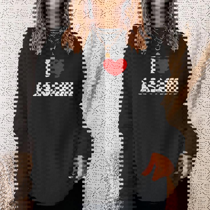 I Love Asahi 私は愛する Asahi スウェットシャツ 彼女への贈り物