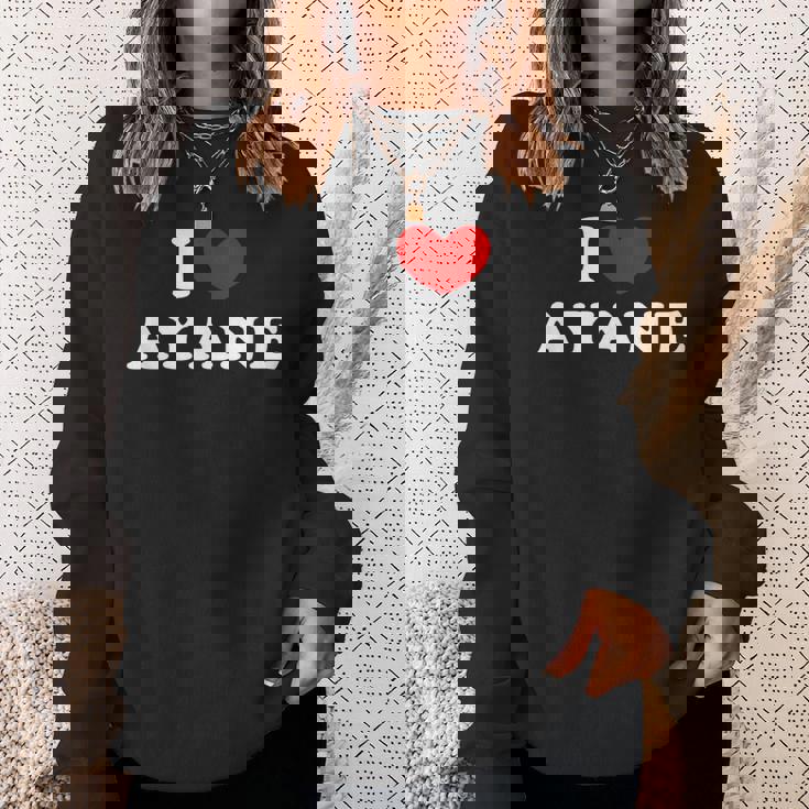 I Love Ayane 私は愛する Ayane スウェットシャツ 彼女への贈り物