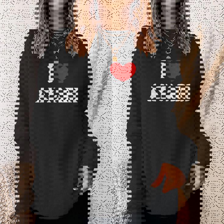 I Love Ayari 私は愛する Ayari スウェットシャツ 彼女への贈り物