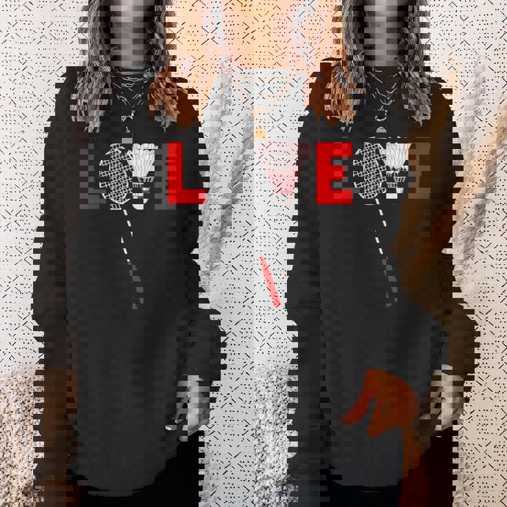 Love Badminton レトロバドミントンラバー スウェットシャツ 彼女への贈り物