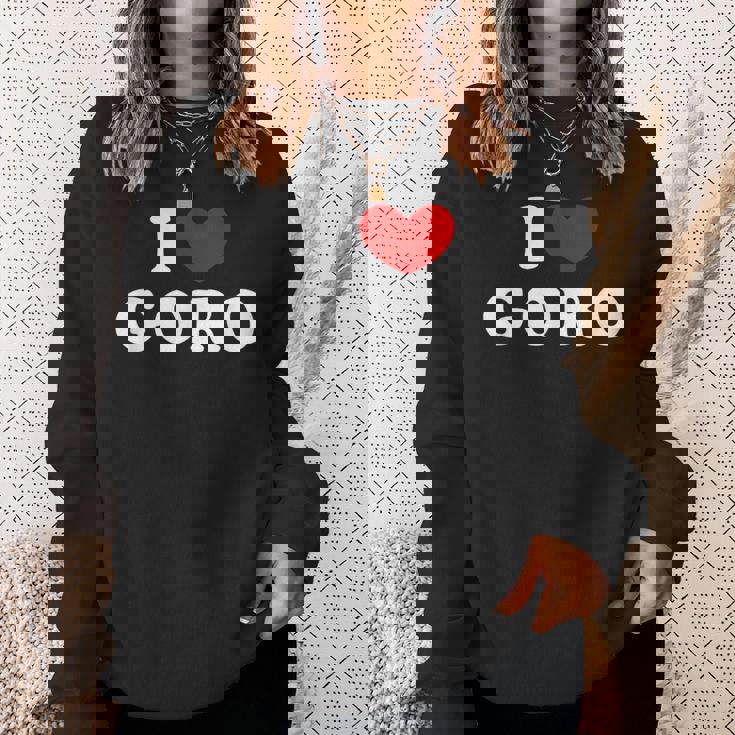 I Love Goro 私は愛する Goro スウェットシャツ 彼女への贈り物