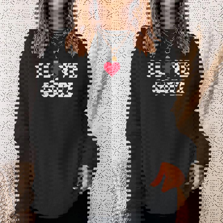 I Love Götz マッチング ガールフレンド&ボーイフレンド Götz 名前 スウェットシャツ 彼女への贈り物