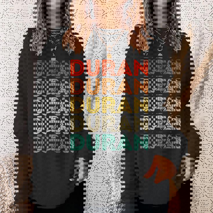 Love Heart Duran ヴィンテージスタイル ブラック デュラン スウェットシャツ 彼女への贈り物