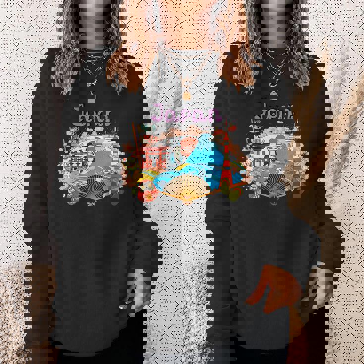 I Love Japan Nature & Culture Tokyo Japan Graphic スウェットシャツ 彼女への贈り物