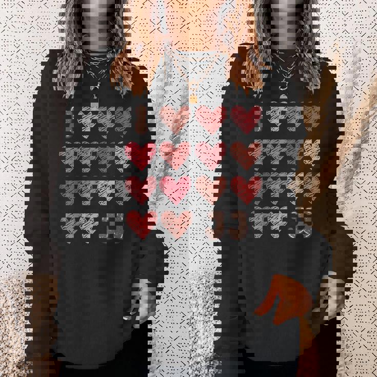 I Love Jj シャツ ハート グルービー パーソナライズ Jj スウェットシャツ 彼女への贈り物