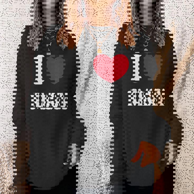 I Love Kumagaya 熊谷大好き スウェットシャツ 彼女への贈り物