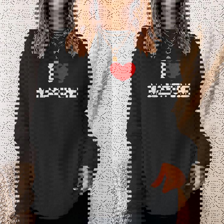 I Love Mayumi 私は愛する Mayumi スウェットシャツ 彼女への贈り物