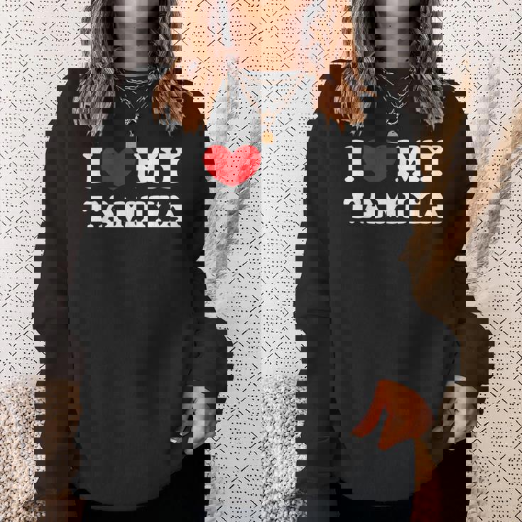 I Love My Tamiya タミヤが大好きです スウェットシャツ 彼女への贈り物