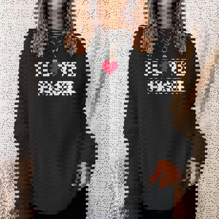 I Love Nasir マッチング ガールフレンド&ボーイフレンド ナシル名 スウェットシャツ 彼女への贈り物