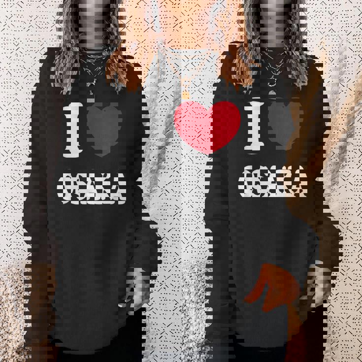 I Love Osaka アイ・ラブ大阪 スウェットシャツ 彼女への贈り物