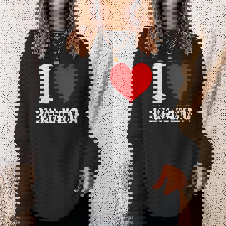 I Love Reggaeton Music スウェットシャツ 彼女への贈り物