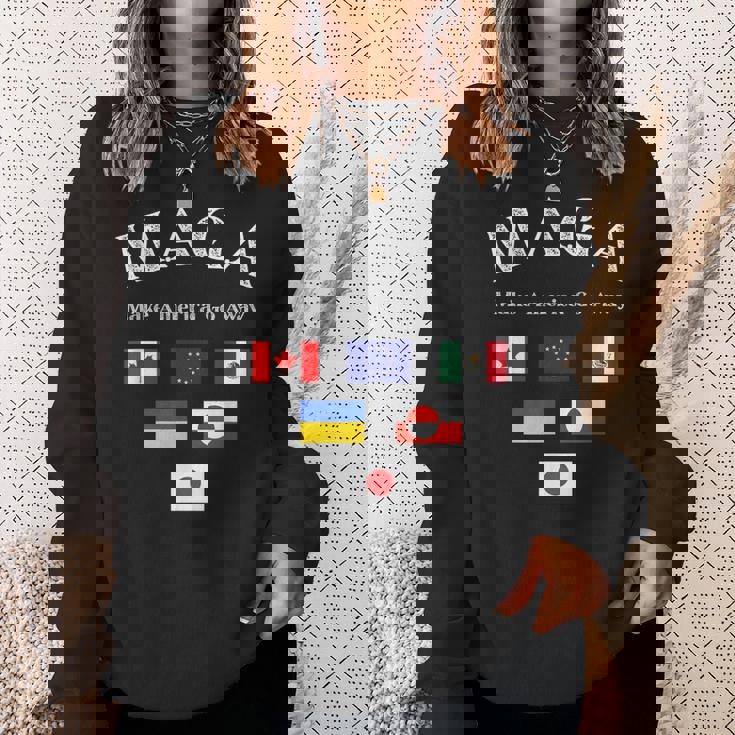 MAGA Make America Go Away スウェットシャツ 彼女への贈り物