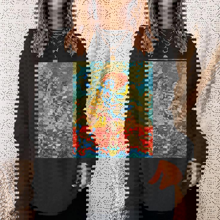 Magzor Gyalmo チベット仏教 タンカ 曼荼羅 仏教 スウェットシャツ 彼女への贈り物