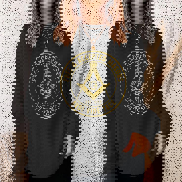 Mason Freemason フリーメイソン シンボル スクエア&コンパス シュライナー スウェットシャツ 彼女への贈り物