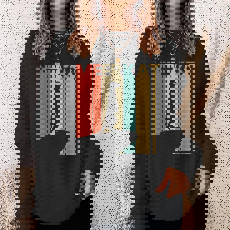 Meerkat ミーアキャット 動物 スウェットシャツ 彼女への贈り物