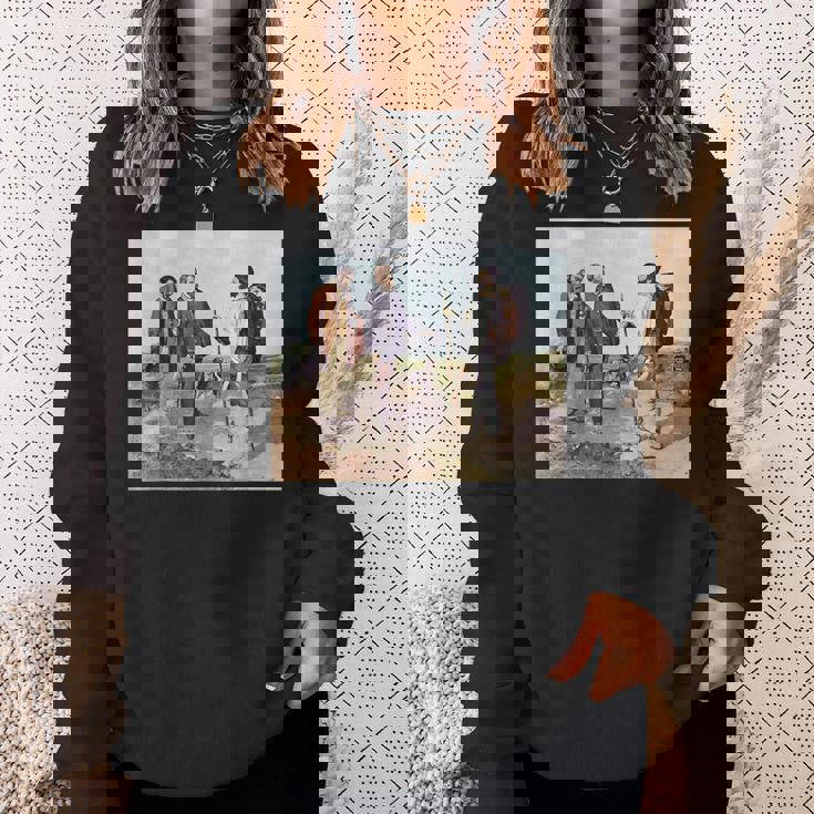 The Meeting Bonjour Monsieur Courbet ギュスターヴ・クールベ作 スウェットシャツ 彼女への贈り物