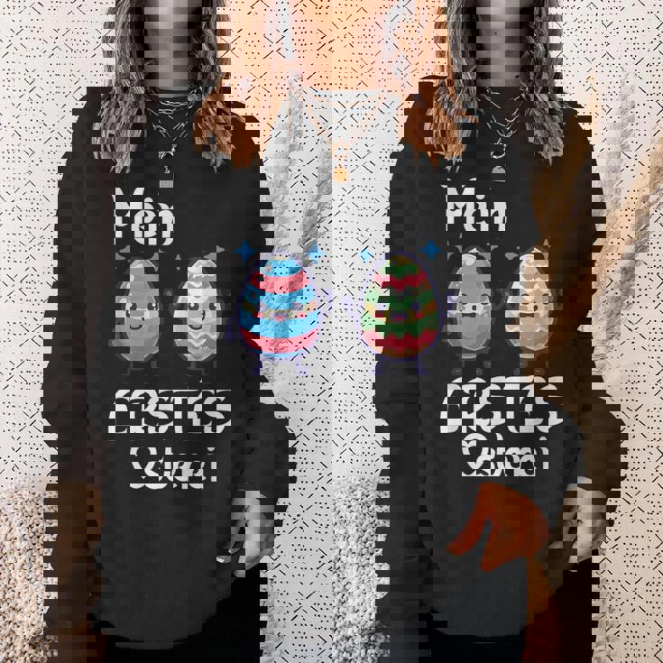 Mein Erstes Osterei かわいいイースターエッグでハッピーイースター スウェットシャツ 彼女への贈り物