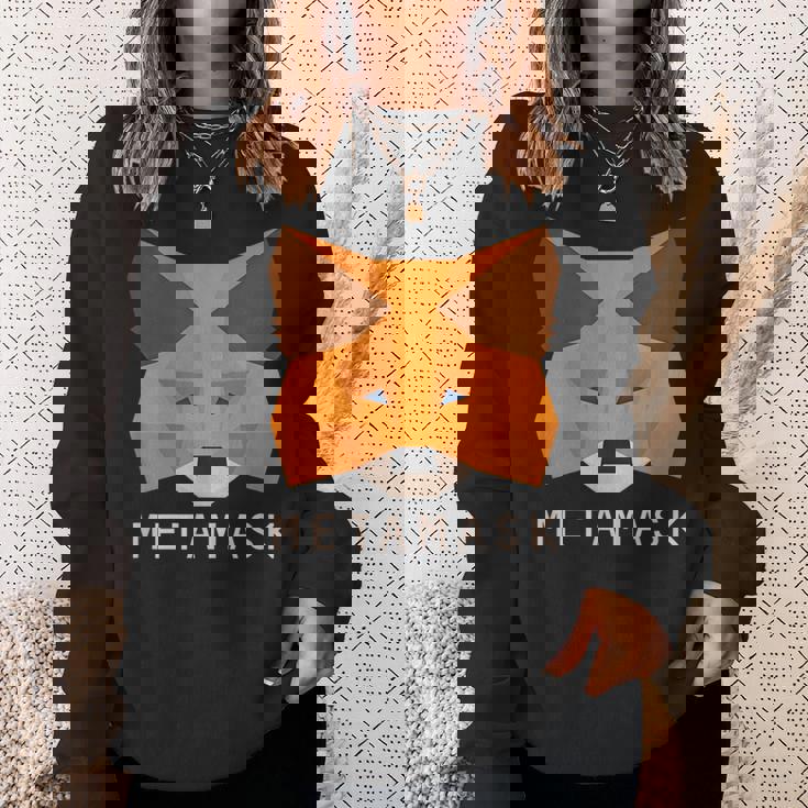 Metamask Fox 安全な暗号財布 Altcoin トークン交換 スウェットシャツ 彼女への贈り物