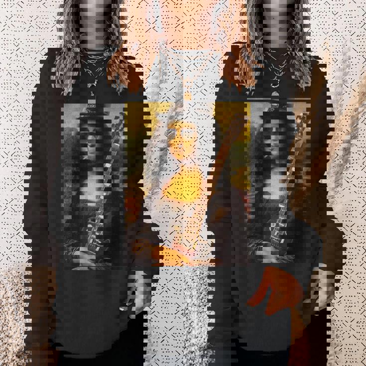 Monalisa Guitarist By Rock N Roll スウェットシャツ 彼女への贈り物