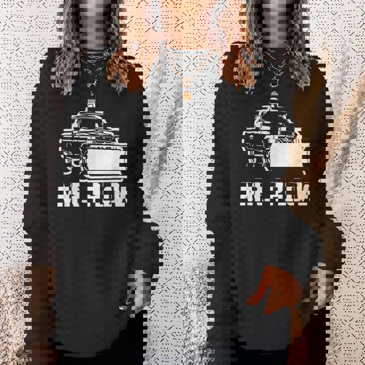 Mr Plow 面白い 皮肉なノベルティプラウトラック スウェットシャツ 彼女への贈り物