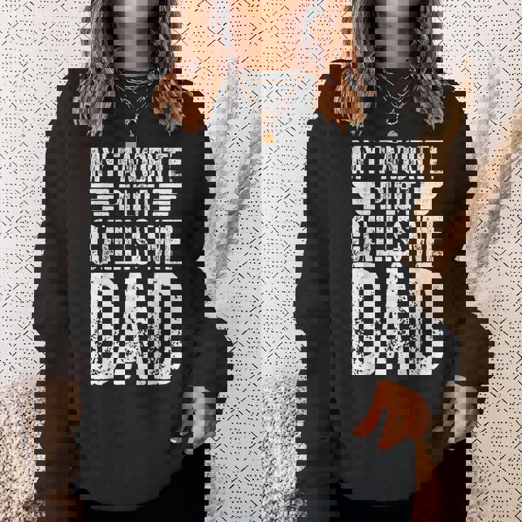 My Favorite Pilot Calls Me Dad シャツ ファニーアビエイター スウェットシャツ 彼女への贈り物