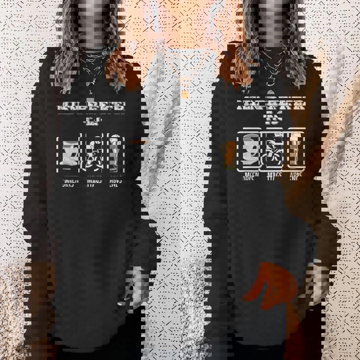 My Perfect Day コーヒー ロードバイク ビール 自転車 スウェットシャツ 彼女への贈り物