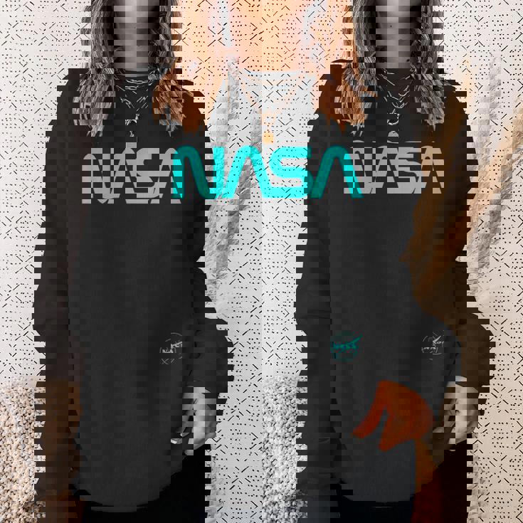 Nasaワームと記章のロゴ スウェットシャツ 彼女への贈り物