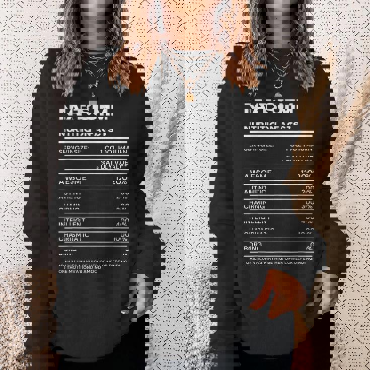 Natsumi 栄養成分表示 スウェットシャツ 彼女への贈り物