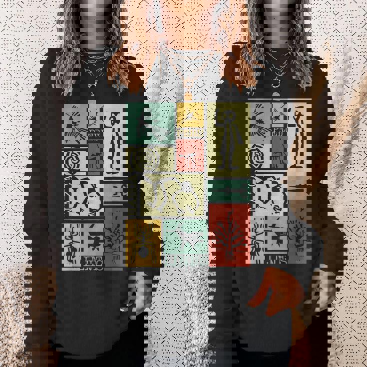 Nazca Linesナスカラインズ ペルージオグリフモンキー 宇宙飛行士 スパイダー レトロ スウェットシャツ 彼女への贈り物