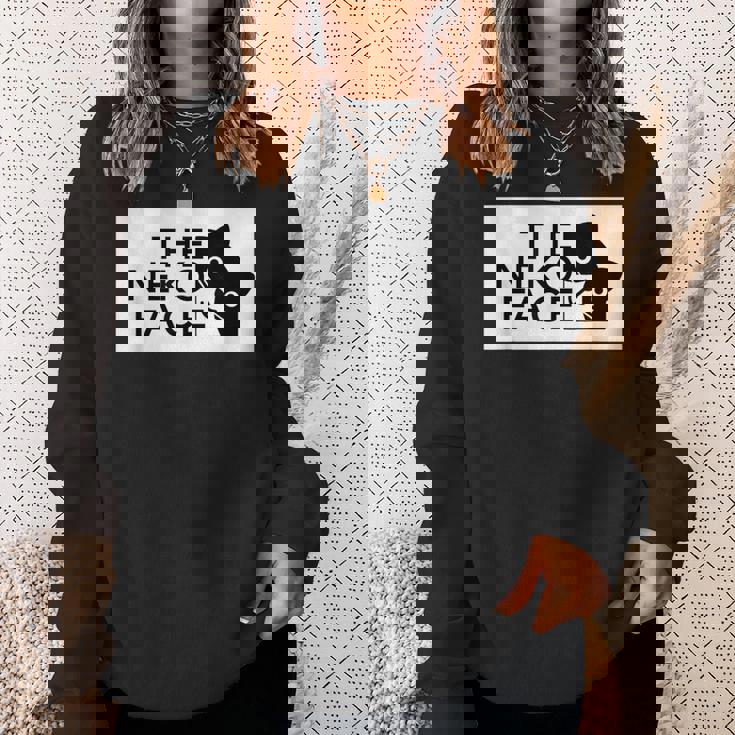 The Neko Face ザ・ネコ・フェイス『ノラネコさん』猫 ハチワレ パロディ ゆるくて かわいい 面白 イラスト スウェットシャツ 彼女への贈り物