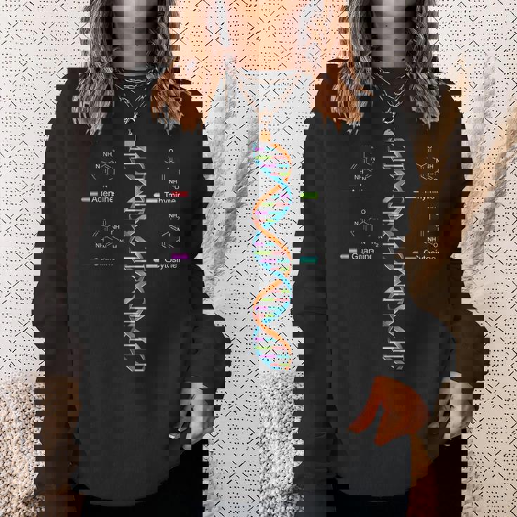 Nerdy Dna Helix 遺伝学 進化 生物学 科学教師 スウェットシャツ 彼女への贈り物