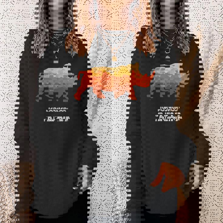 Ngorongoro タンザニア サファリ国立公園 ゲーム リザーブ サイ スウェットシャツ 彼女への贈り物