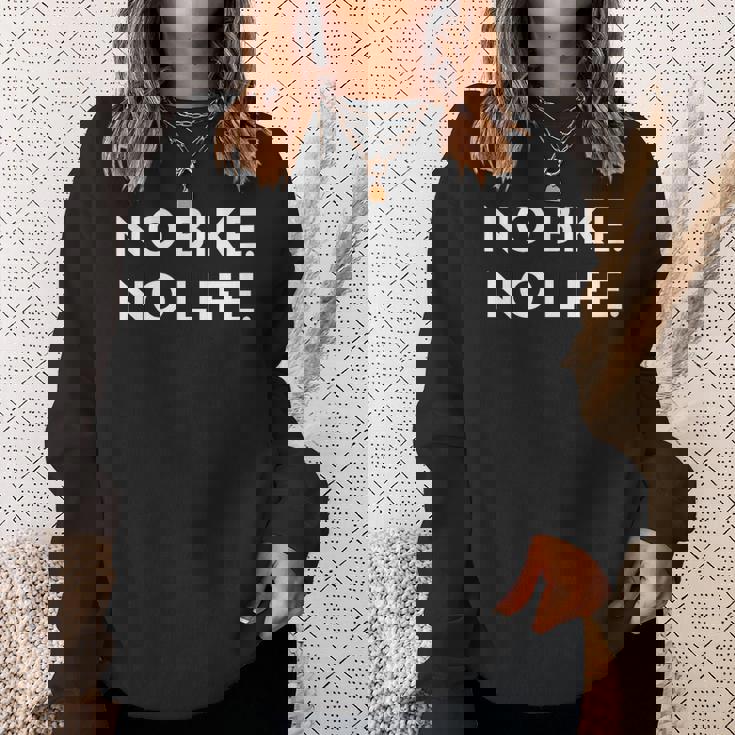 No Bike No Life オートバイギフト スウェットシャツ 彼女への贈り物