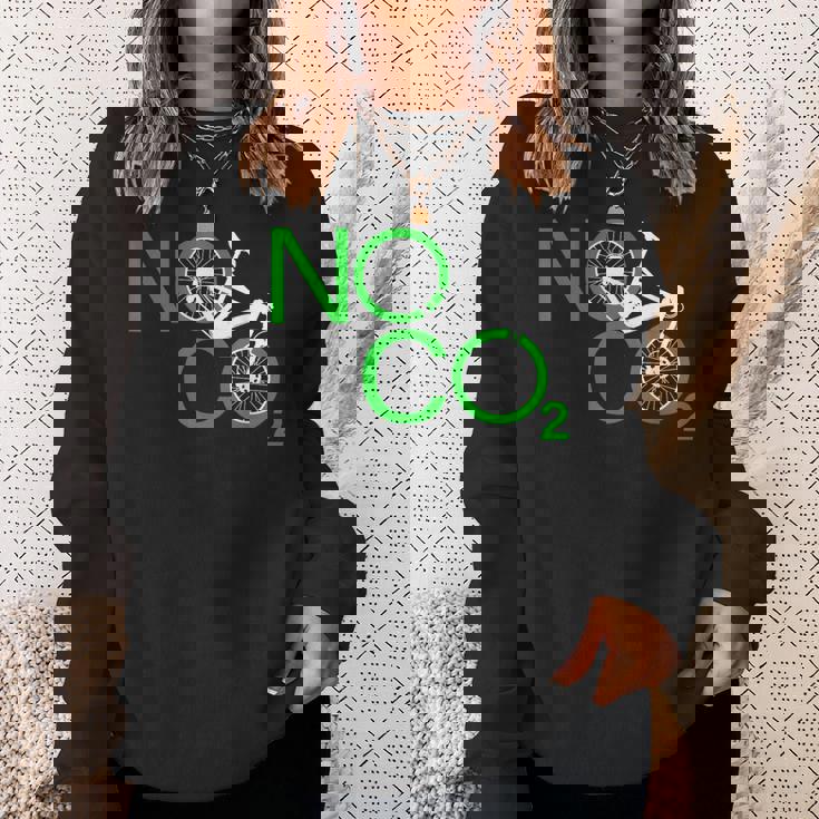 No Co2 サイクリング 気候変動対策 グリーンエネルギー Mtb スウェットシャツ 彼女への贈り物