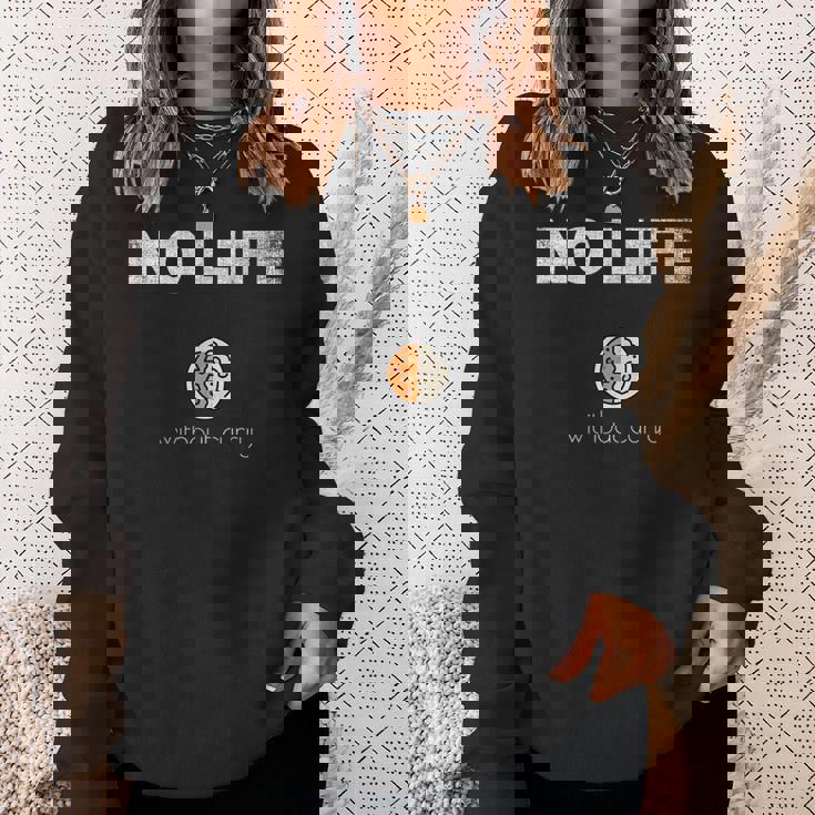 No Life ノーライフ Without Curry シンプル さり気ない お洒落 部屋着 カレーオタク カレー スウェットシャツ 彼女への贈り物