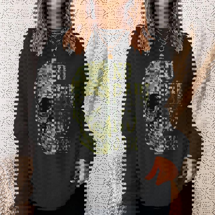 No Pain No Gain- メンズ スカル マインドセット モチベーションジム スウェットシャツ 彼女への贈り物